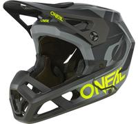 Oneal SL1 Strike Casco da discesa, nero-grigio-giallo, taglia L per maschi