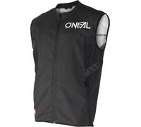 O'NEAL | Gilet da ciclismo | MTB DH Downhill FR Freeride | Taglio sportivo, Quattro tasche con cerniera, Materiale elastico e resistente | Soft Shell MX Vest V.24 | Adulto | Nero | Taglia L