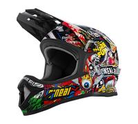 ONeal Sonus Crank, casco da bici per bambini M male Nero/Rosso/Verde/Giallo