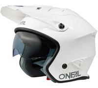 Oneal Volt Solid Casco di prova, bianco, taglia M per maschi