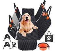 OneAmg Coprisedile Auto per Cani Impermeabile, 4 Modalità di Installazione | Impermeabile, Pieghevole, Finestra Vista, Protezione Lati, Cinture Sicurezza, Lavabile, Ciotola,Adatto a Viaggi Auto con Cani