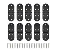 ONEBO 10 Cerniere Con 60 Viti per Cerniere - Cerniere per Ante, Cernieres per Ante Cucina per Legno, Finestre, Tavoli Pieghevoli, Armadi, Antes di Cucine e Armadi (Nero)