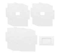 ONEBO 40 Pezzi Custodie Protettive per Carte, Scatole di Carta Pieghevoli, Bianco, 15.1 x 10.8 x 0.5cm, Buste di carta kraft, con Finestra per Conservazione di Cartoline,Fotografie,Biglietti d'auguri