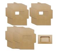 ONEBO 40 Pezzi Custodie Protettive per Carte, Scatole di Carta Pieghevoli, Marrone,15.1 x 10.8 x 0.5cm, Buste di Carta Kraft, con Finestra per Conservazione di Cartoline,Fotografie,Biglietti D'auguri