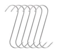 ONEBO 6 Pezzi Ganci per carne,Gancis Macellaio,Gancis per carne per affumicare,per appendere cervi, manzo, pesce, merluzzo, pancetta, barbecue, grill