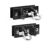 ONECHOI Ganci per secchio del trattore, montaggio a forcella con gancio da 1/2", ganci da 5/16", in acciaio G70, supporto con piastra di supporto, gancio di traino resistente per auto, camion, SUV,