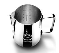 OneChois 350ml Bricco da latte Lattiera per cappuccino in Acciaio Inox Caffè Latte Art Bilance di misurazione di due lati