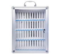 Onecolor-48, soluzione efficiente ed elegante per dispositivi mobili, portatile, in alluminio, con numerazione a parete, per esami scolastici e lavoro