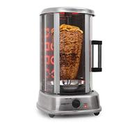 oneConcept grill per Kebab Argent + porte vitrée