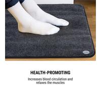 OneConcept Magic Carpet DLX Tappeto Riscaldante 60x70cm 100W 4 Temp. Timer antracite