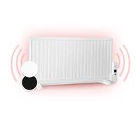 oneConcept Stufa Elettrica Basso Consumo, Termosifone Elettrico Silenzioso da 1000W da Muro, Radiatore ad Olio Indipendente e Portatile Smart, Termosifone ad Olio con Touch Control e Termostato