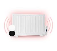 oneConcept Stufa Elettrica Basso Consumo, Termosifone Elettrico Silenzioso da 800W da Muro, Radiatore ad Olio Indipendente e Portatile Smart, Termosifone ad Olio con Touch Control e Termostato