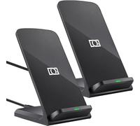 OneCut Stazione di ricarica wireless per Google Pixel 8 | 8 Pro | Fold | 7 | 7 Pro | 7a | 6 Pro | 5 | 4 XL | 3 XL | Buds Pro, supporto di ricarica wireless certificato da 10 W (nero, confezione da 2)