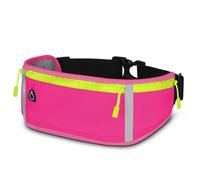 ONEFLOW Active Pro - Cintura da corsa per Motorola serie G, con 3 scomparti, traspirante, per lo sport, per il jogging, il cellulare, impermeabile, per la corsa, Triple Pink, Motorola Moto G57 Power