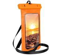 ONEFLOW Beach Bag per Samsung Galaxy S25 Ultra Impermeabile Custodia con Touch e Fotocamera Finestra, Custodia Subacquea per Viaggi, Nuoto con Cinturino e Cinturino per Tracolla Arancio