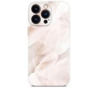 ONEFLOW Bliss Cover per iPhone 16 Pro Max, effetto marmo, custodia protettiva per cellulare con protezione per la fotocamera, custodia rigida con glitter marmorizzata, rosa crema