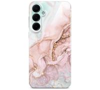 ONEFLOW Bliss - Cover per Samsung Galaxy A35 5G, effetto marmorizzato, con protezione per fotocamera, motivo marmorizzato, colore: Rosa e grigio