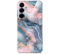 ONEFLOW Bliss - Cover per Samsung Galaxy A35 5G, effetto marmorizzato, con protezione per fotocamera, motivo marmorizzato, colore: oro rosa e grigio