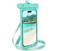 ONEFLOW Borsa da spiaggia per Huawei Mate 20 Pro, custodia impermeabile con touch e finestra per fotocamera, custodia subacquea per viaggi e nuoto, con cinturino e cordino da appendere, turchese
