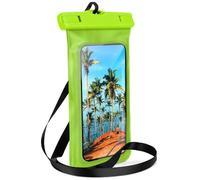 ONEFLOW Borsa da spiaggia per Nubia RedMagic 11 Pro/11 Pro+, impermeabile con touch e finestra della fotocamera, custodia subacquea per viaggi, nuoto con cinturino e nastro per tracolla, colore: verde