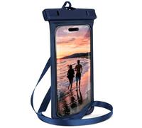 ONEFLOW Borsa da spiaggia per Oppo Reno12 Pro 5G, custodia impermeabile con touch e finestra per fotocamera, custodia subacquea per viaggi, nuoto, con cinturino e cordino per appendere, blu navy