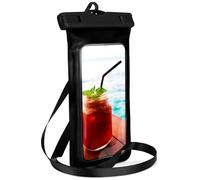 ONEFLOW Borsa da spiaggia per Realme P4 5G impermeabile con touch e finestra della fotocamera, custodia subacquea per viaggi, nuoto con cinturino e cinturino per tracolla, colore nero