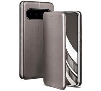 ONEFLOW Business Case per Google Pixel 11 Pro, custodia pieghevole con funzione leggio, sottile, in pelle PU, con scomparto per carte di credito, custodia protettiva a 360°, tortora