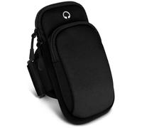 ONEFLOW Cinturino sportivo di alta qualità, compatibile con Nokia 2660 Flip | Custodia morbida per smartphone a 2 scomparti - Supporto per cellulare sportivo braccio, nero