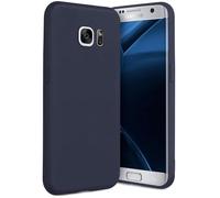 OneFlow Cover Flessibile SlimShield PRO Compatibile con Samsung Galaxy S7 Edge | Silicone e TPU, Blu