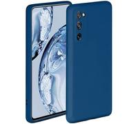 Oneflow - Cover morbida in silicone, compatibile con Samsung Galaxy S20 FE/FE 5G, con bordo rialzato per la protezione dello schermo, a doppio strato, colore: blu opaco