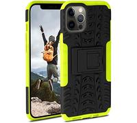 ONEFLOW Custodia blindata compatibile con Apple iPhone 12 Pro Max, custodia antiurto per attività all’aperto, custodia con protezione fotocamera e schermo, Lime - Verde