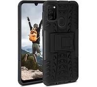OneFlow Custodia Blindata Compatibile con Samsung Galaxy M21, Custodia Antiurto per attività all’Aperto, Custodia con Protezione Fotocamera e Schermo, Obsidian - Nero