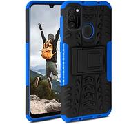 OneFlow Custodia Blindata Compatibile con Samsung Galaxy M21, Custodia Antiurto per attività all’Aperto, Custodia con Protezione Fotocamera e Schermo, Horizon - Blu