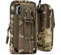 ONEFLOW Custodia di sopravvivenza per Leitzphone Powered by Xiaomi, custodia da cintura in nylon con moschettone, borsa tattica EDC con supporto per cintura, custodia per cellulare per esterni, verde