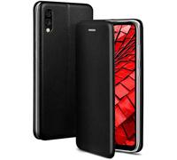 OneFlow Custodia per Cellulare Compatibile con ZTE Blade A5 2020, Custodia per Cellulare con Slot per schede,Custodia a Portafoglio in Similpelle con Bumper in Silicone, Nero