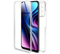 ONEFLOW Custodia touch per Samsung Galaxy A23 5G antiurto su entrambi i lati, cover anteriore e posteriore, protezione completa a 360 gradi, trasparente con pellicola protettiva per display,