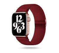 ONEFLOW Flex Loop Compatibile con Apple Watch 10 (42mm) Cinturino Elastico, in Tessuto, Cinturini per iWatch da Donna e Uomo, Cinturino Sportivo in Nylon, Sostituzione Flessibile per Orologio, Rosso