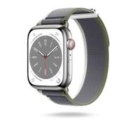 ONEFLOW Nomad Strap Compatibile con Apple Watch SE 3 (44 mm) Cinturino Esterno in Tessuto Nylon Cinturino Sportivo con Cinturino iWatch Bracciali Donna Uomo Sport Trailblazer Slate