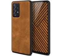 ONEFLOW Pali Case compatibile con Samsung Galaxy A52 / A52s 5G Custodia con protezione per fotocamera, in pelle vegana, cover posteriore flessibile, ultra sottile, marrone chiaro