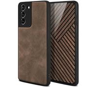 ONEFLOW Pali Case Compatibile con Samsung Galaxy S21 Custodia con Protezione per fotocamera, Pelle Vegan, Premium Backcover per cellulare, Custodia flessibile Ultra Sottile - Tortora