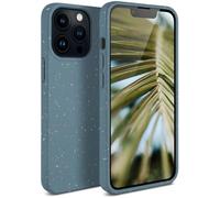 ONEFLOW Sama Sama Case Compatibile con Apple iPhone 13 Pro - Custodia sostenibile in fibra vegetale, custodia biodegradabile senza plastica, vegana ed ecologica, petrolio