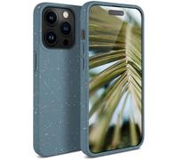 ONEFLOW Sama Sama Case Compatibile con Apple iPhone 15 Pro - Custodia sostenibile in fibra vegetale, custodia biodegradabile senza plastica, vegana ed ecologica, petrolio, SAM-175-PETROL