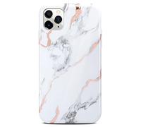 ONEFLOW Sense Case Custodia compatibile con Apple iPhone 12 Pro Max, effetto marmo, protezione schermo e fotocamera, in silicone con lustrini, Dedication
