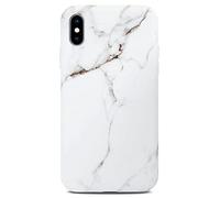 ONEFLOW Sense Case Custodia compatibile con Apple iPhone X / iPhone XS, effetto marmo, protezione schermo e fotocamera, in silicone con lustrini, Passion