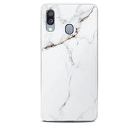 ONEFLOW Sense Case Custodia compatibile con Samsung Galaxy A20e, effetto marmo, protezione schermo e fotocamera, in silicone con lustrini, Passion