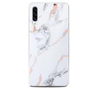 ONEFLOW Sense Case Custodia compatibile con Samsung Galaxy A50 / A30s, effetto marmo, protezione schermo e fotocamera, in silicone con lustrini, Dedication