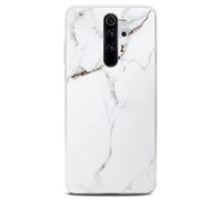 ONEFLOW Sense Case Custodia compatibile con Xiaomi Redmi Note 8 Pro, effetto marmo, protezione schermo e fotocamera, in silicone con lustrini, Passion