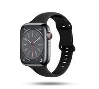 ONEFLOW Soft Band Slim compatibile con Apple Watch 3 (42 mm), cinturino sportivo da corsa, cinturino sportivo da donna sottile, cinturino in silicone morbido, cinturino di ricambio ultrasottile in