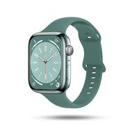 ONEFLOW Soft Band Slim Compatibile con Apple Watch Ultra 3 (49 mm), cinturino sportivo da donna, sottile, cinturino in silicone morbido, cinturino di ricambio sottile in silicone, petrolio
