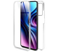 ONEFLOW Touch Case per Xiaomi Redmi Note 12 Pro 5G Custodia 360 gradi Protezione completa su entrambi i lati, Custodia con pellicola protettiva in TPU trasparente anteriore e posteriore resistente